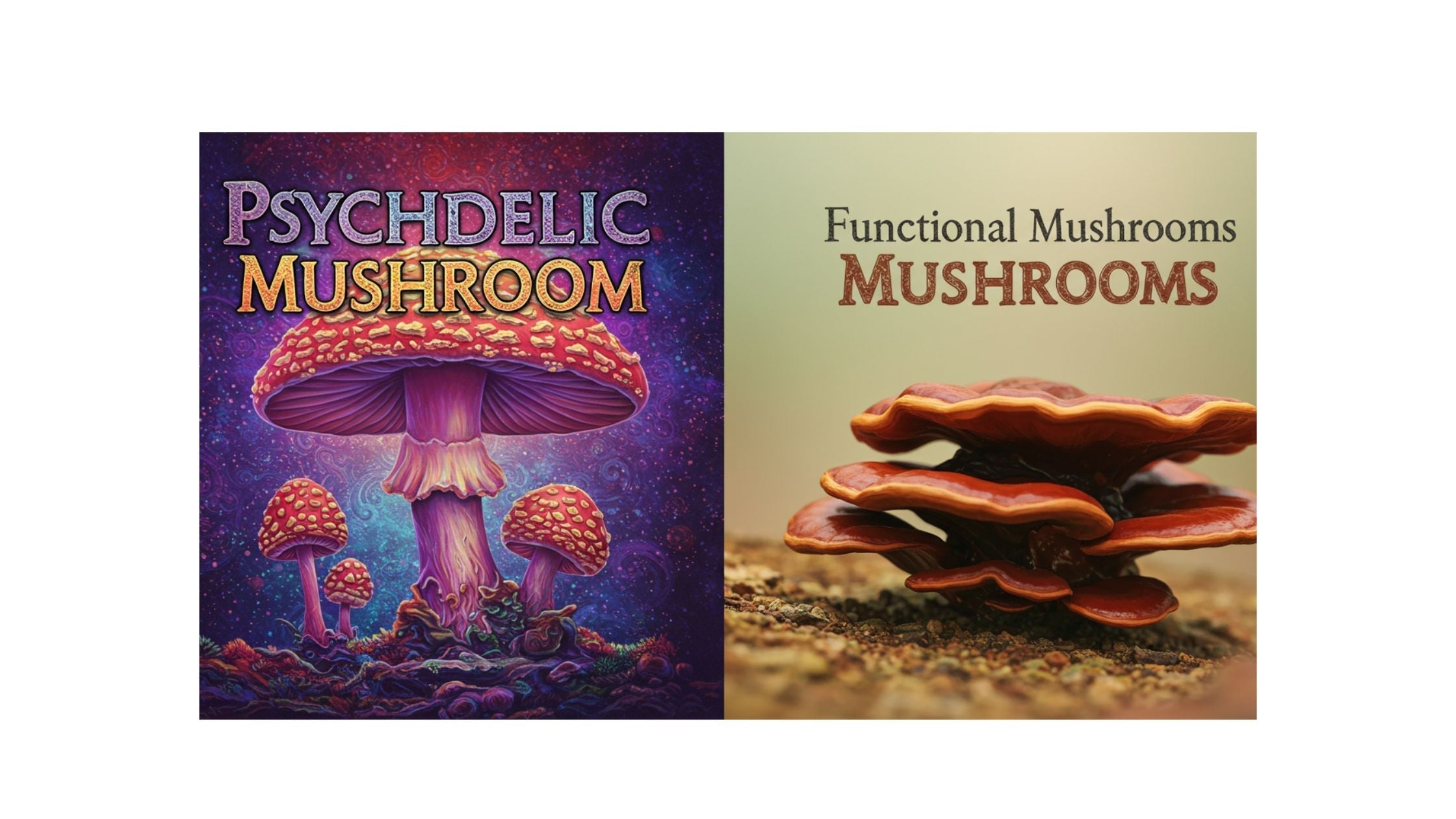 Psychedelic Mushroom vs Functional Mushrooms