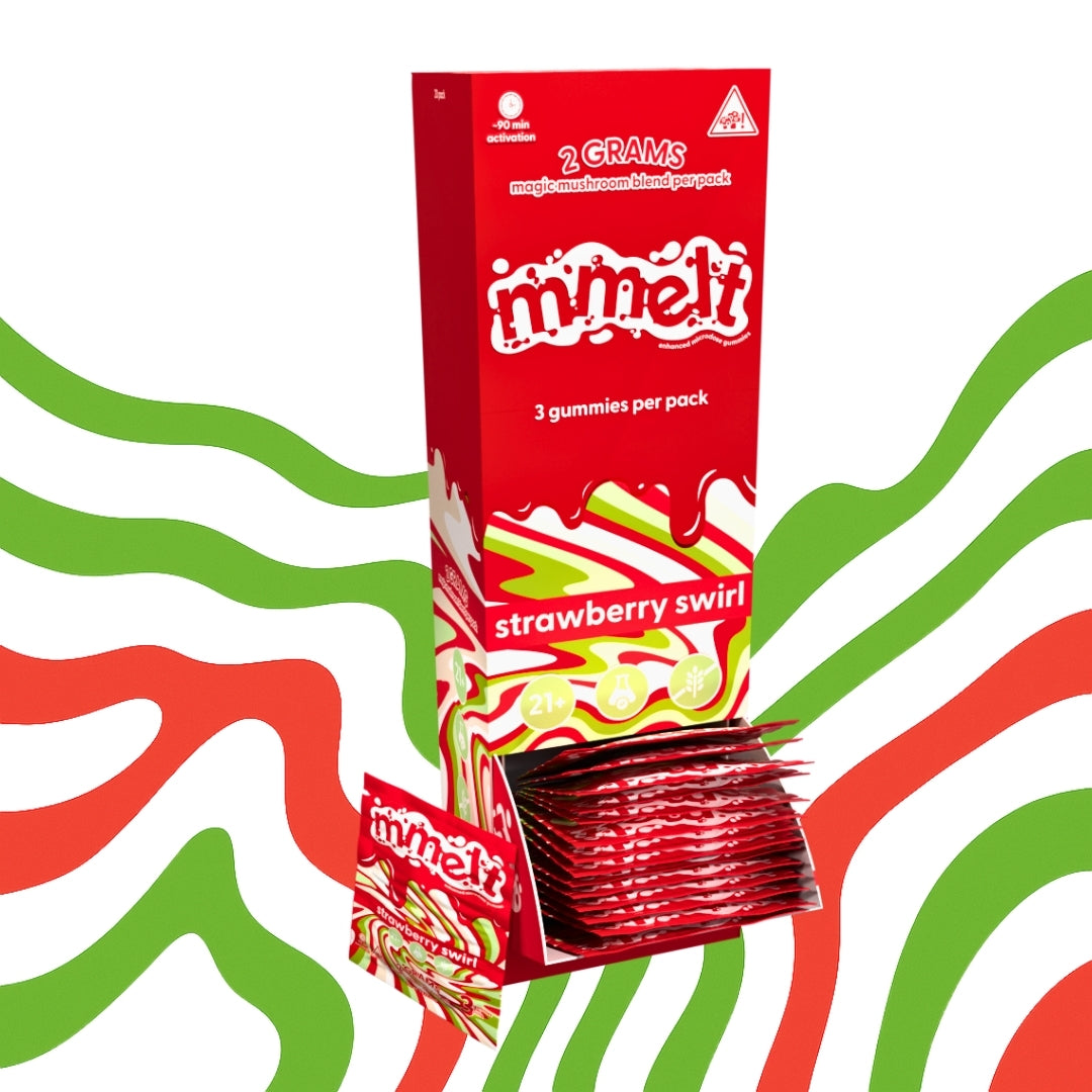 Strawberry Swirl - Mmelt Mushroom 3 Ct Gummies