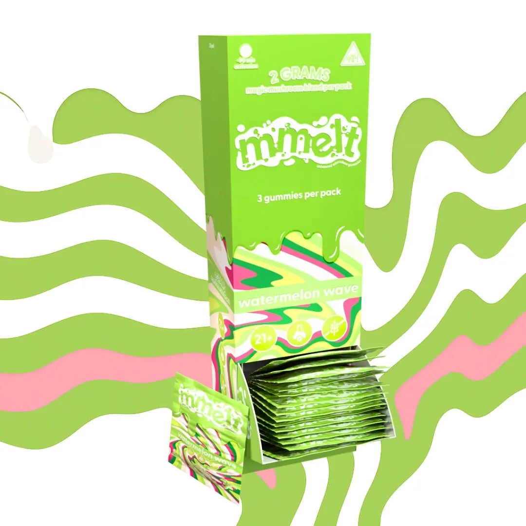 MMELT Mushroom Gummies Party Pack, Watermelon Wave, 60 Ct, front pack hero image