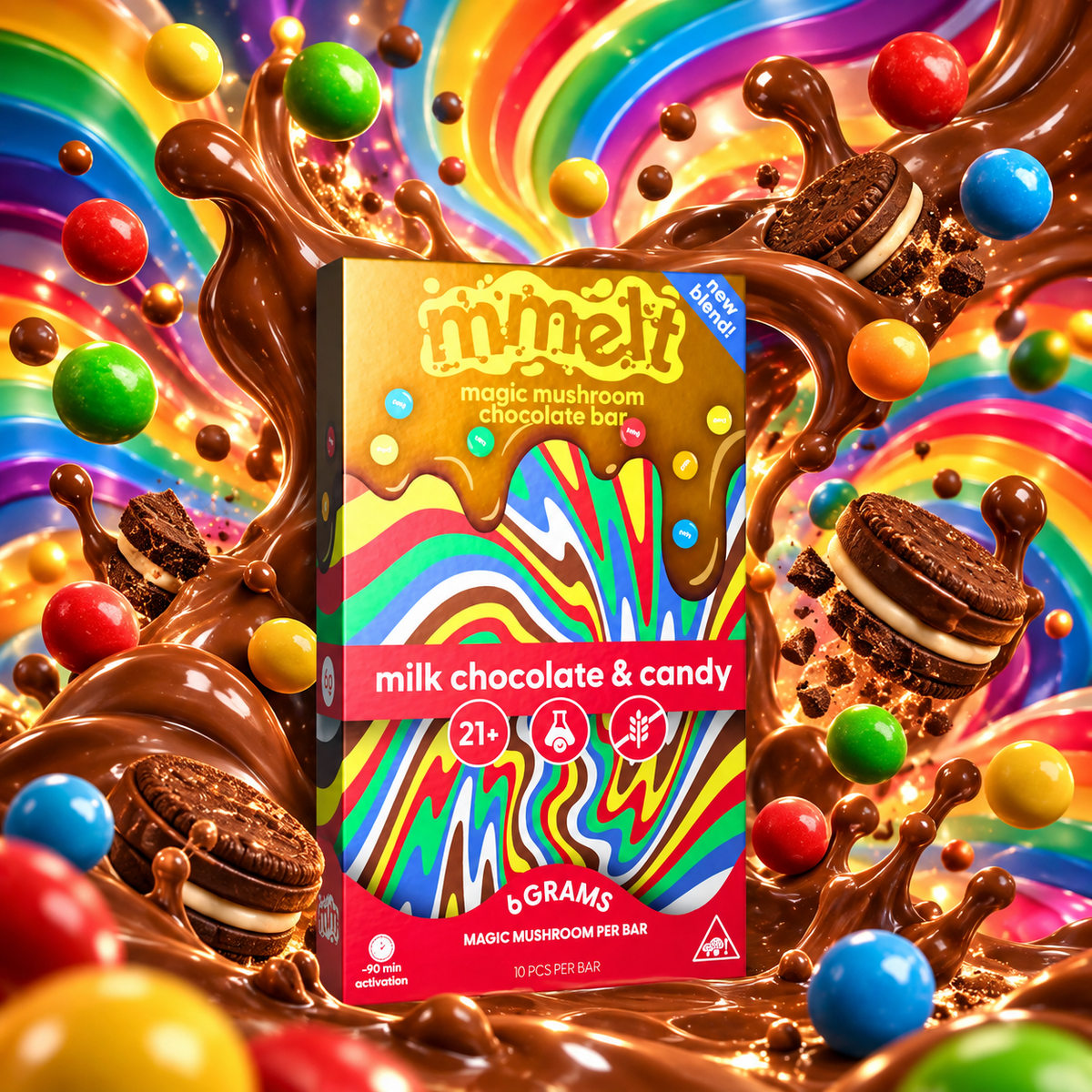Watermelon Wave and Island Berry Twist: Refreshing Mushroom Shot Flavors